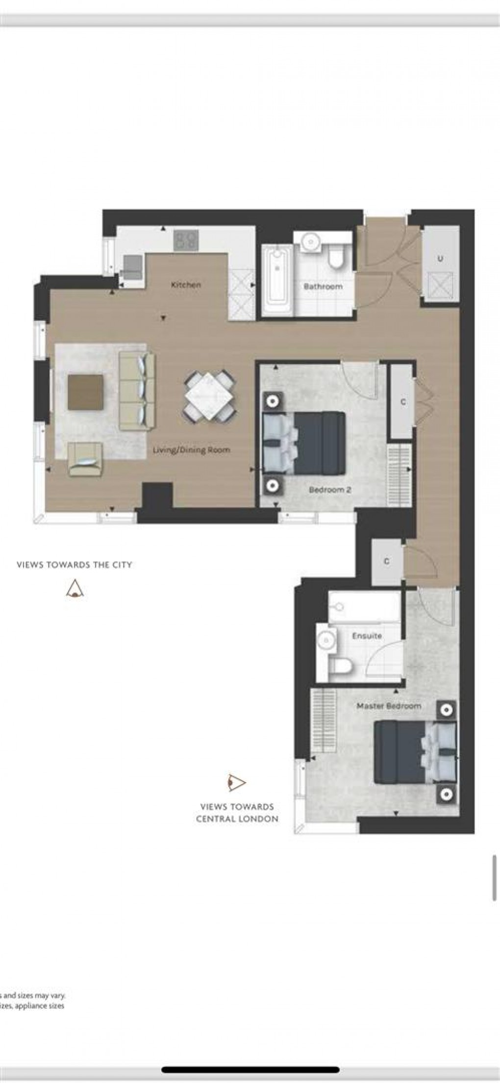 Floorplan for Valencia Tower, 250 City Road, EC1V