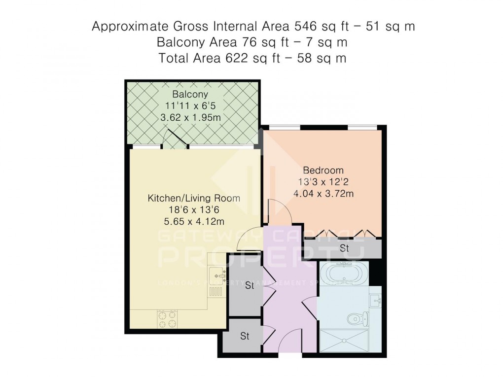 Floorplan for Kidderpore Avenue, Hampstead, London, NW3