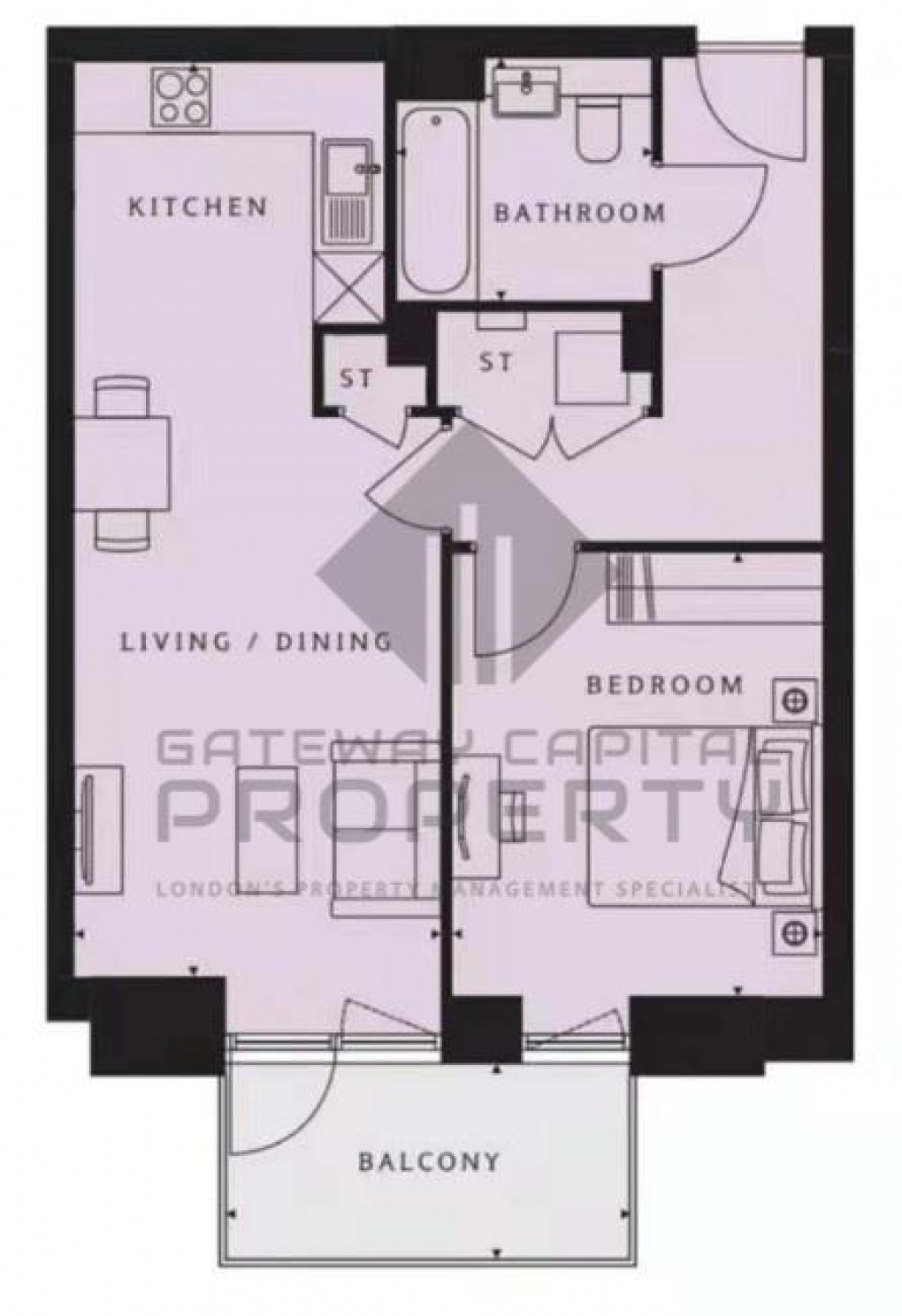 Floorplan for North End Road, Wembley