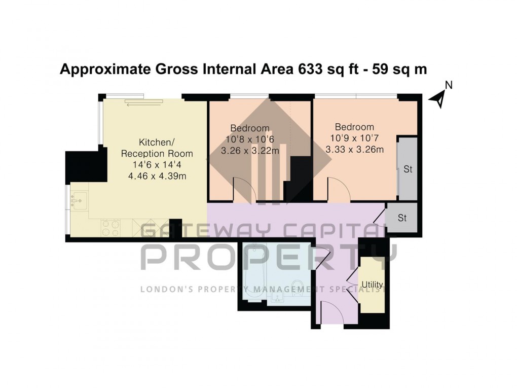 Floorplan for Harcourt Tower, South Quay Plaza, London E14