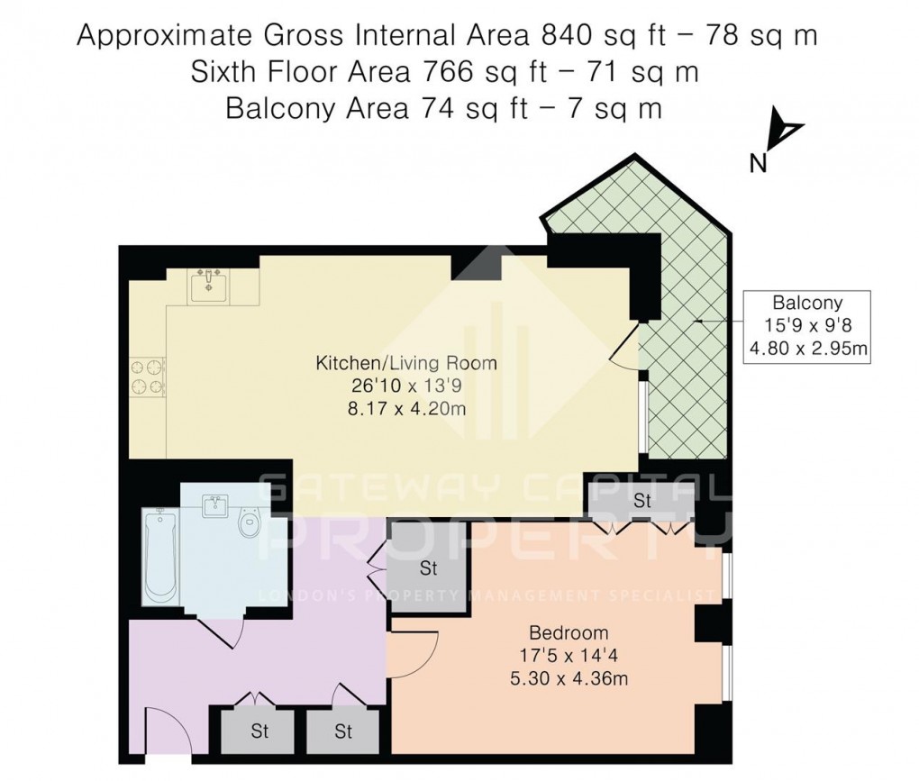 Floorplan for Silverleaf House, Acton, W3