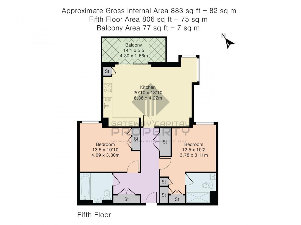 Floorplan for Sienna House, City Road, London EC1V