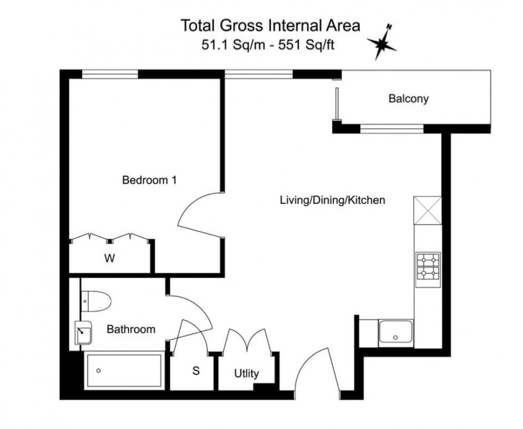 Floorplan for The Verdean, Heartwood Blvd, Acton, W3